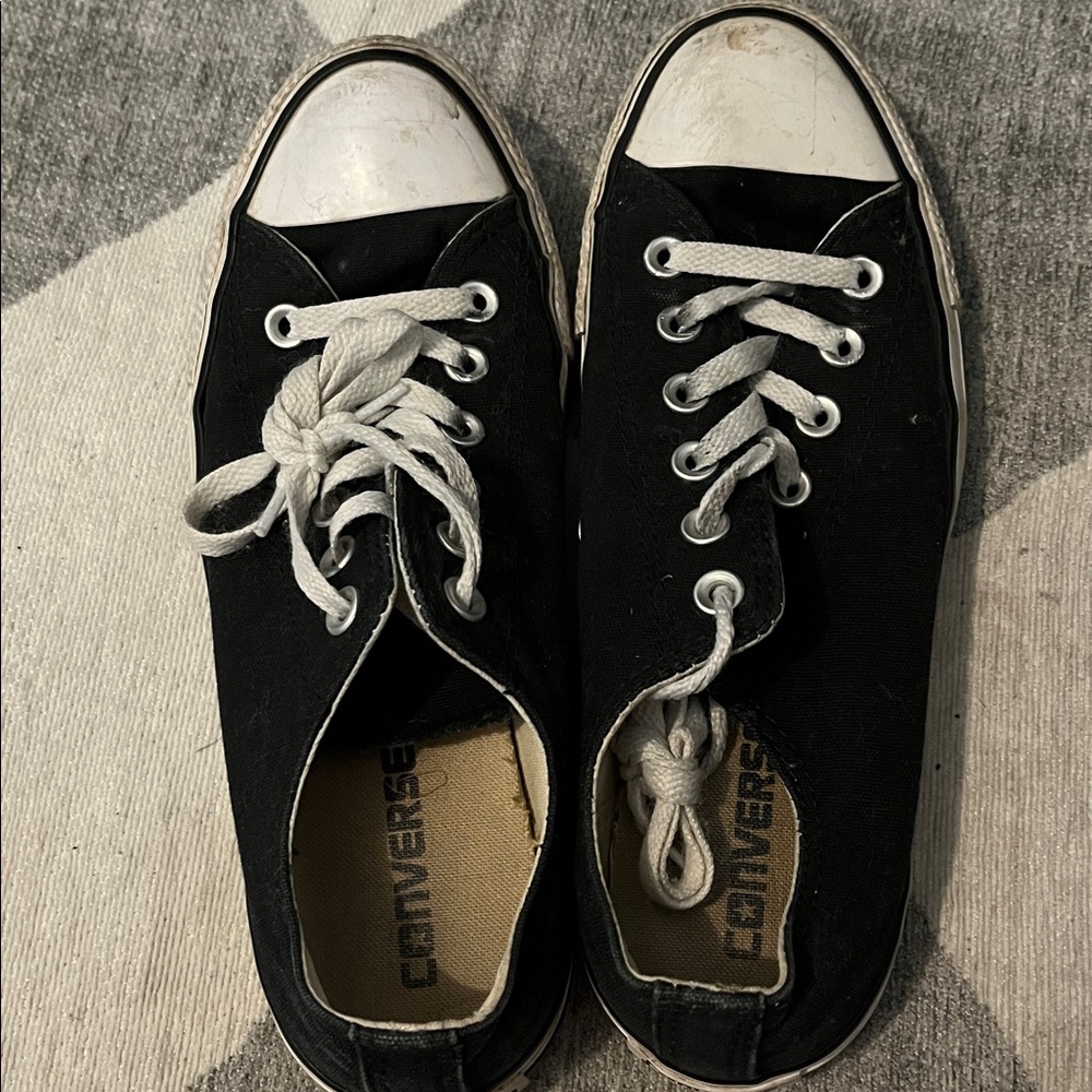Converse Black and White Canvas Shoes